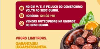 Feijuca do Comerciário chega à 3ª edição no Sesc Guará