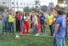 Governadora inaugura reforma de campos sintéticos em Taguatinga e Samambaia