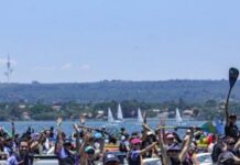 Brasília recebe mais de 360 atletas na abertura do Campeonato Brasiliense de Canoa Havaiana