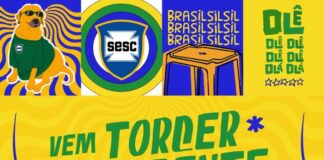 Sesc 504 Sul transmite estreia do Brasil com roda de samba