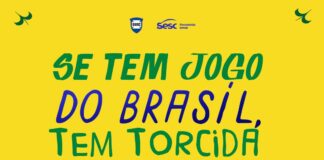 Com roda de Samba, brincadeiras e distribuição de brindes, SESC da 504 Sul transmite segundo jogo do Brasil na Copa do Mundo