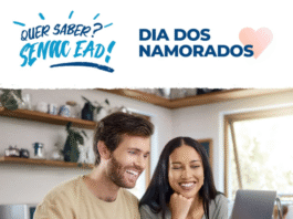 Senac EAD oferece 30% de desconto em cursos livres durante campanha de Dia dos Namorados