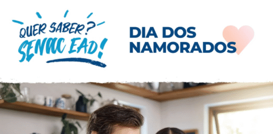 Senac EAD oferece 30% de desconto em cursos livres durante campanha de Dia dos Namorados