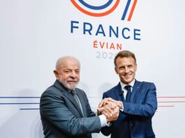 Lula se reúne com Macron e presidente da Suíça antes da Cúpula do G7 na França