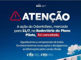 Ação de saúde bucal na Rodoviária do Plano Piloto neste sábado (11) é cancelada