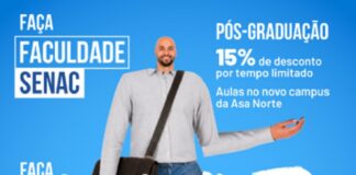 Faculdade Senac oferece 15% de desconto em cursos de pós-graduação