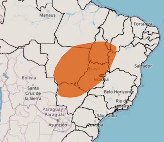 Inmet alerta para baixa umidade em oito estados e no DF