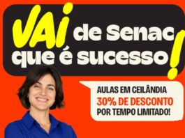 Senac-DF oferece cursos com até 30% de desconto