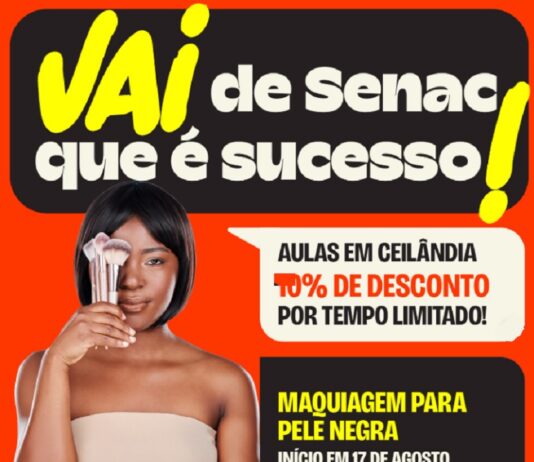 Senac-DF oferece cursos com descontos de até 20% e inscrições abertas em diferentes regiões