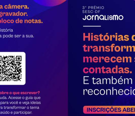 Inscrições abertas para III Prêmio Sesc-DF de Jornalismo