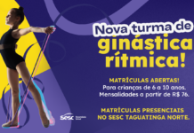 Sesc-DF abre inscrições para nova turma de Ginástica Rítmica em Taguatinga Norte