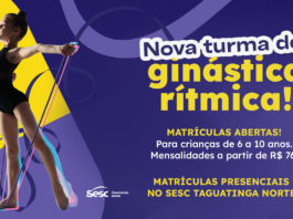 Sesc-DF abre inscrições para nova turma de Ginástica Rítmica em Taguatinga Norte