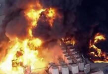 Bombeiros controlam incêndio em fábrica após 33 horas de combate