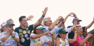Daniel Vilela e Caiado lideram megacarreatas com 2,5 mil veículos no Entorno do DF