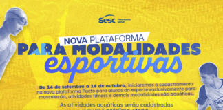 Sesc-DF inicia recadastramento de alunos para nova plataforma esportiva