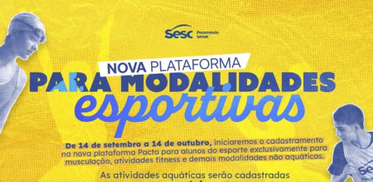 Sesc-DF inicia recadastramento de alunos para nova plataforma esportiva