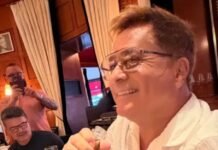 Leonardo aparece com garrafa gigante de espumante em Paris após 30 dias sem álcool