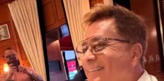 Leonardo aparece com garrafa gigante de espumante em Paris após 30 dias sem álcool