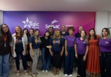 Alunos do Senac-DF participam de treinamento com a Magic Color no Gama