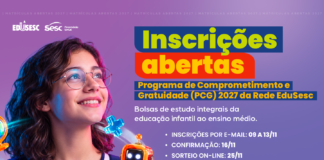 Sesc DF divulga regulamento para vagas do PCG 2027 para Rede EduSesc