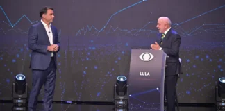 Debate entre Lula e Flávio Bolsonaro tem provocações e embates sobre segurança e direitos sociais